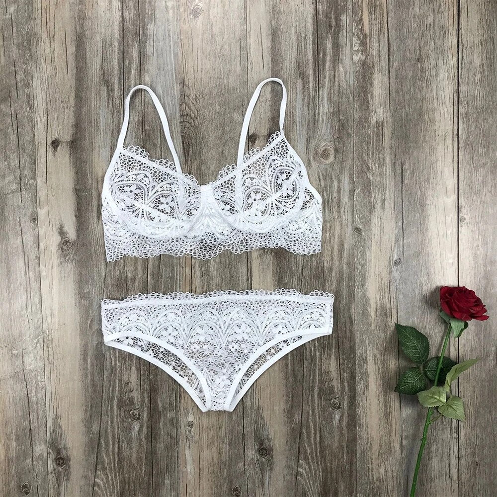 Zara rose lingerie set